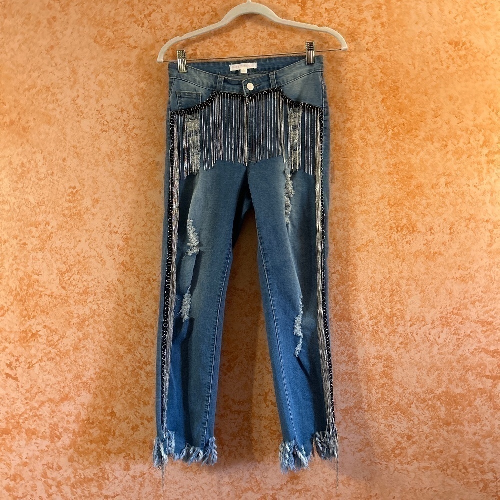 HOT & DELICIOUS Bling pants/jeans size Small